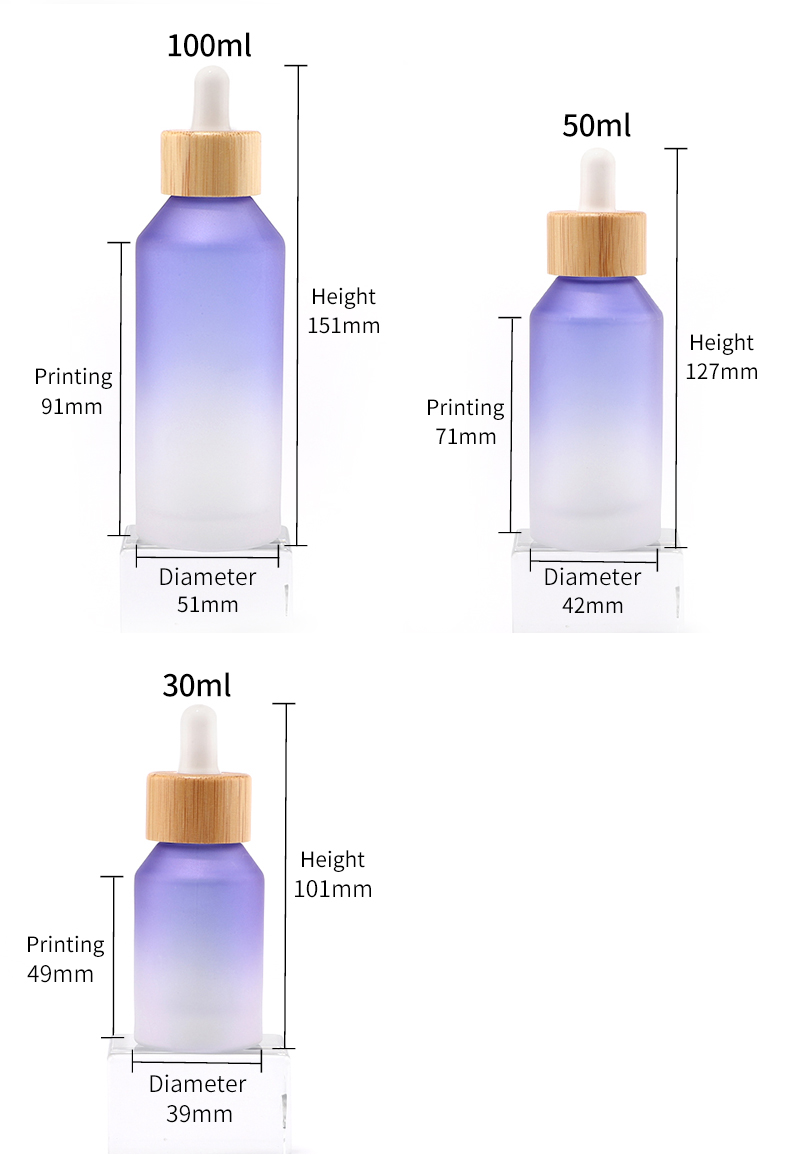 La chine fabrique une bouteille en verre avec compte-gouttes
