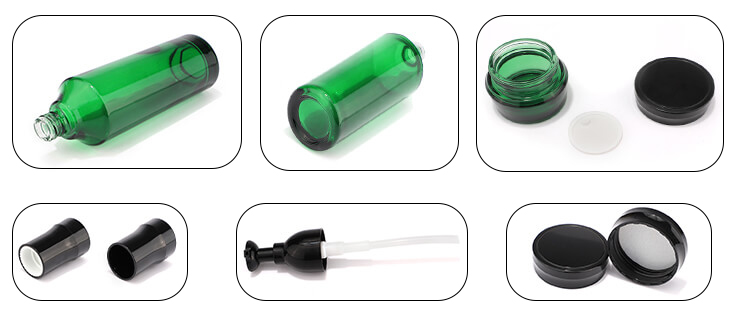 Accessoires pour ensemble de bouteilles en verre vert