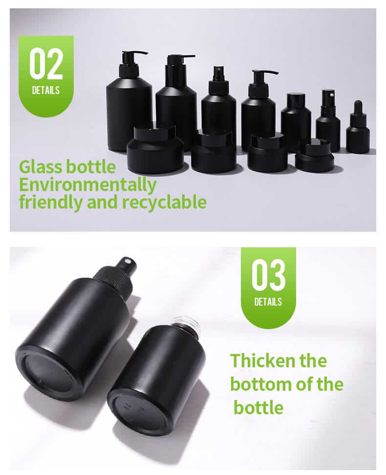 Nouvel ensemble de bouteilles en verre design