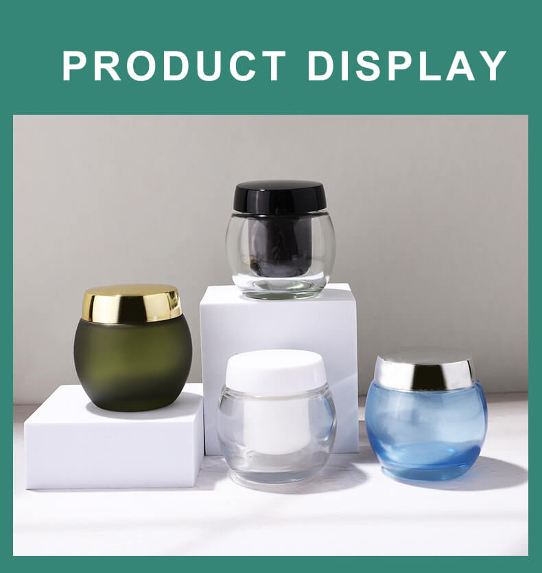 Nouvelle liste d'emballage de bocaux en verre cosmétiques