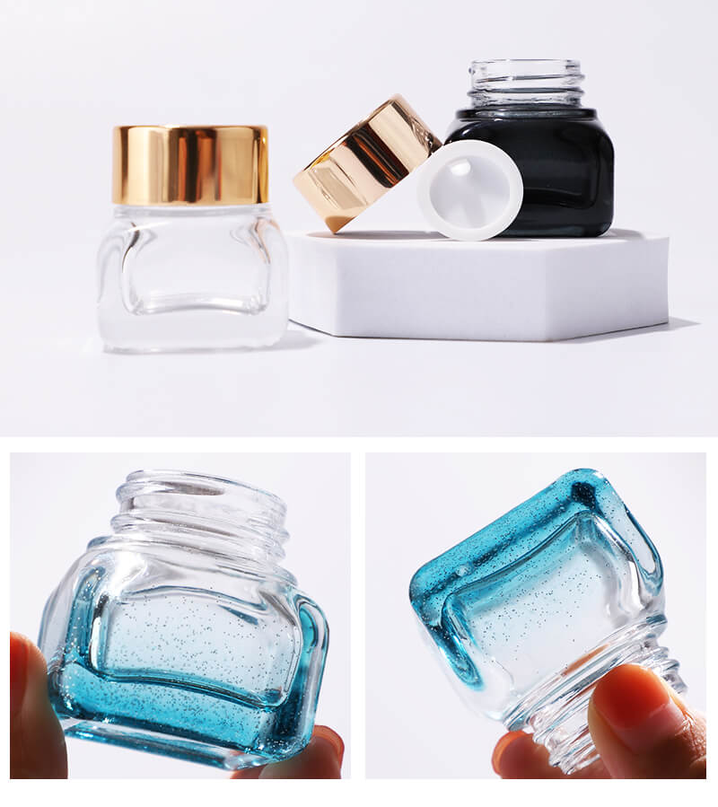 Emballage de bocal en verre vide cosmétique de nouvelle conception