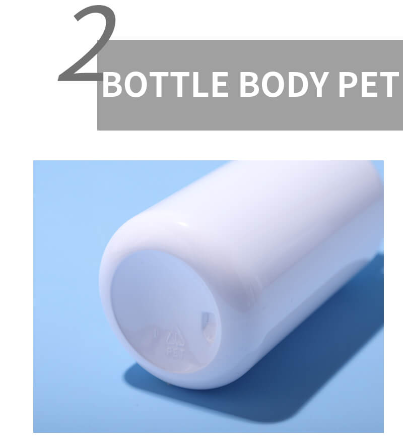 Emballage de bouteille en plastique de soin de la peau vide à fond épais