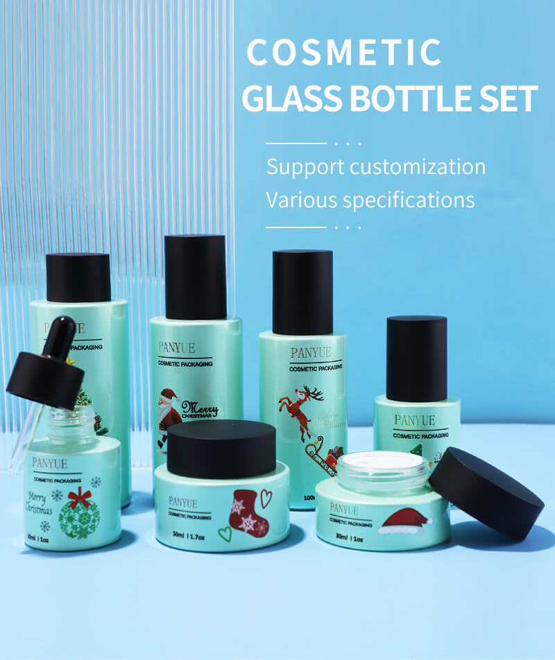 Emballage de bouteille en verre de haute qualité pour les soins cosmétiques