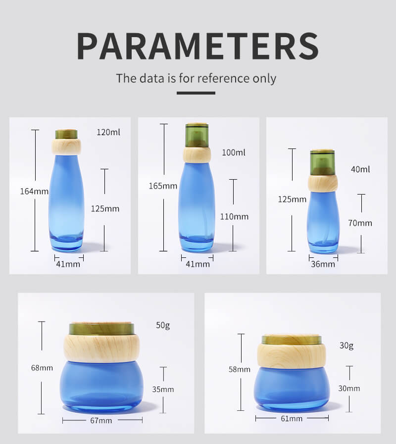 Ensemble de bouteilles en verre de haute qualité