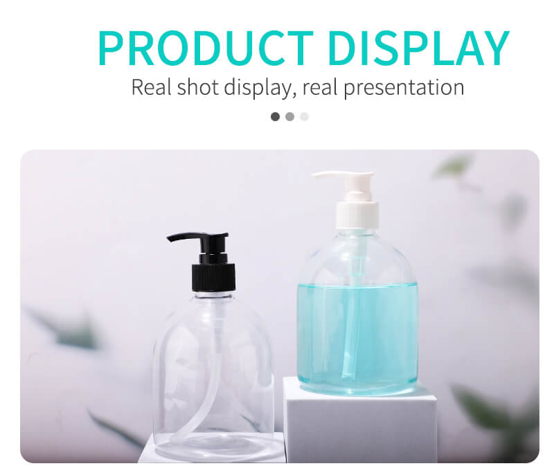 Emballage de bouteille en plastique PET écologique pour le gel de shampooing pour le lavage des mains