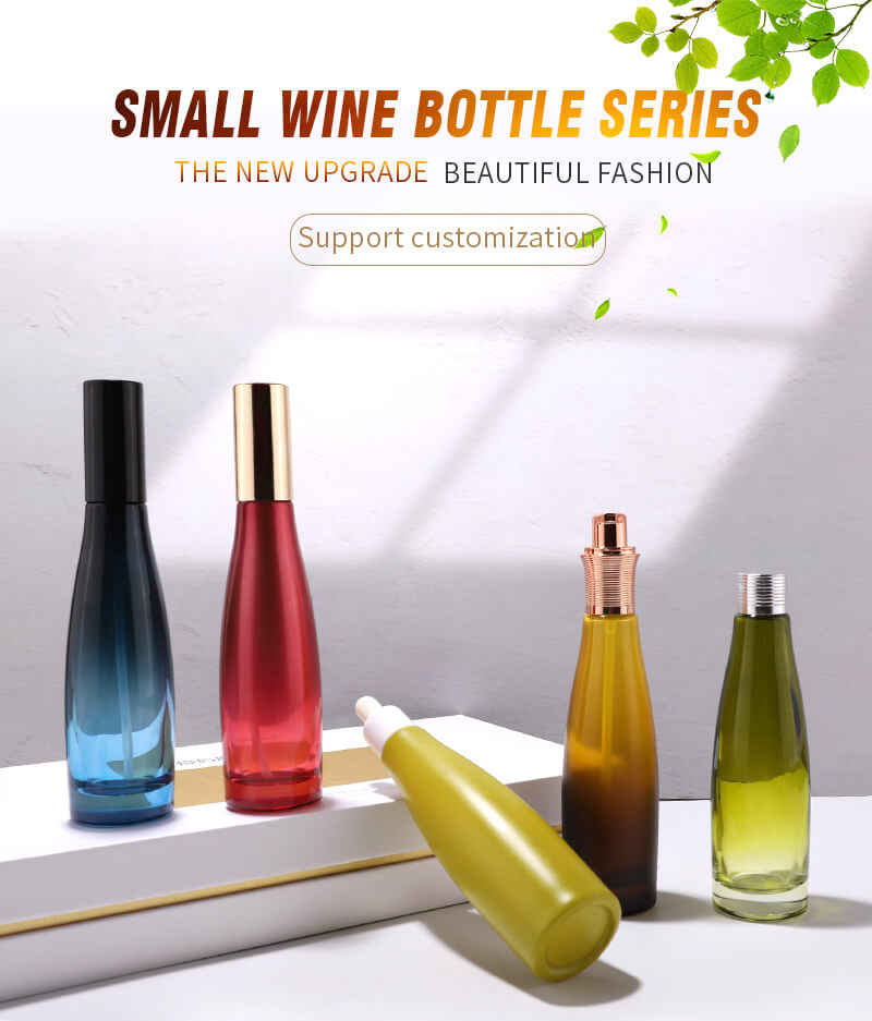 Vente en gros nouveau jeu de bouteilles en verre design