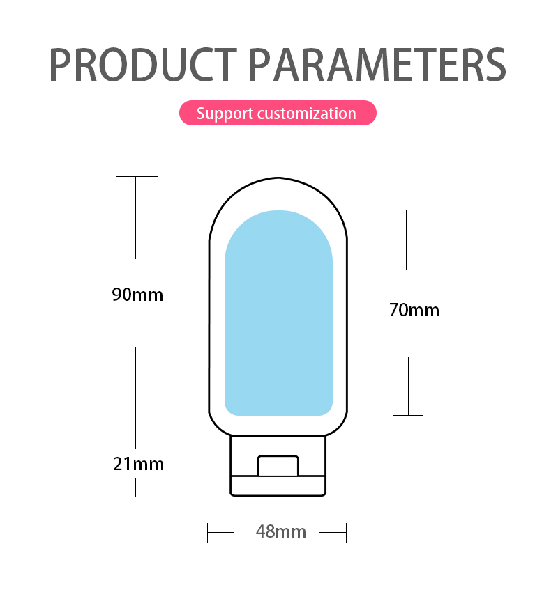 Tube de presse en plastique Macaron 70 ml