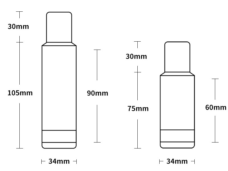 OEM de bouteille de pompe sans air personnalisé