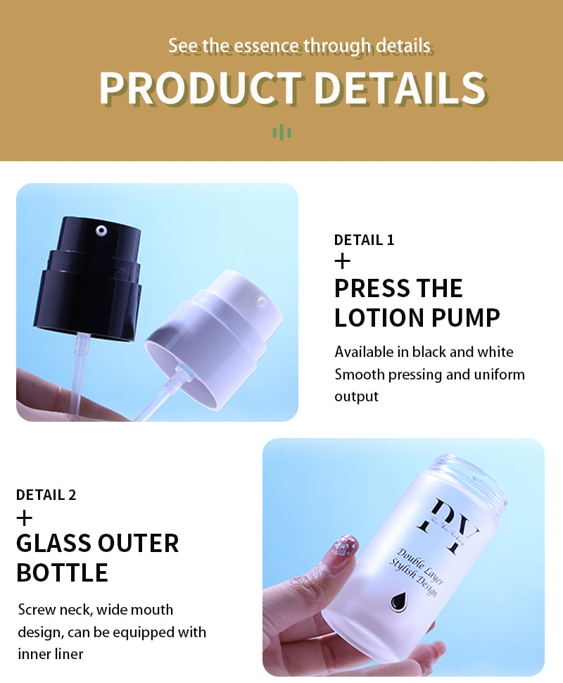 Customizable Foundation Glass Bottle