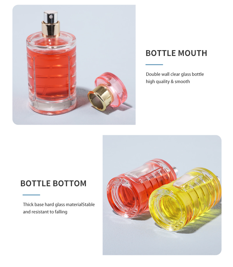 Glass 50ml Square Cap Perfume Bottle