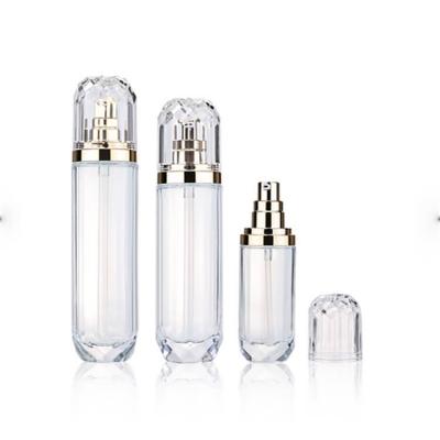 Ensemble de bouteilles de sérum de pompe à lotion en verre cosmétique vide
