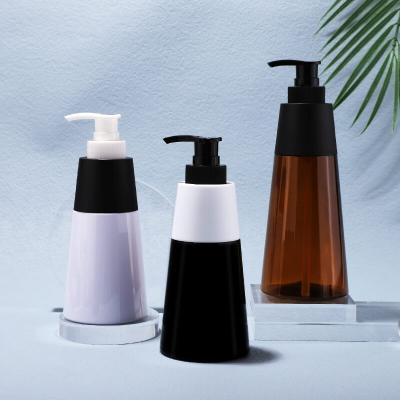Nouveau design 200 ml 300 ml shampooing bouteille en plastique PET avec pompe à lotion