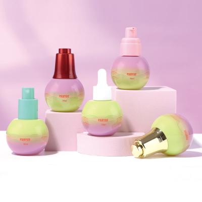 Spherical gradient 30ml glass bottle