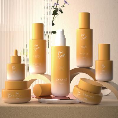 Flacon pompe cosmétique en verre dégradé