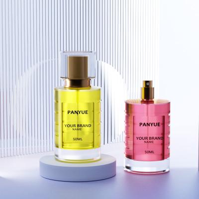 Flacon de parfum de 50 ml avec bouchon carré