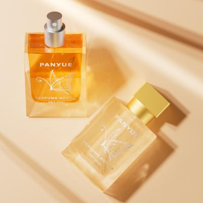 Flacon de parfum en verre de 30 ml, forme carrée