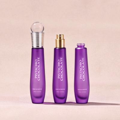 Flacon billes en verre violet de 15 ml