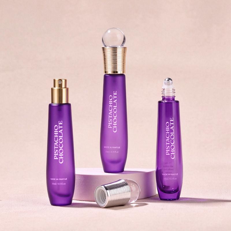 Purple 15ml Glass Roll On Bottle
