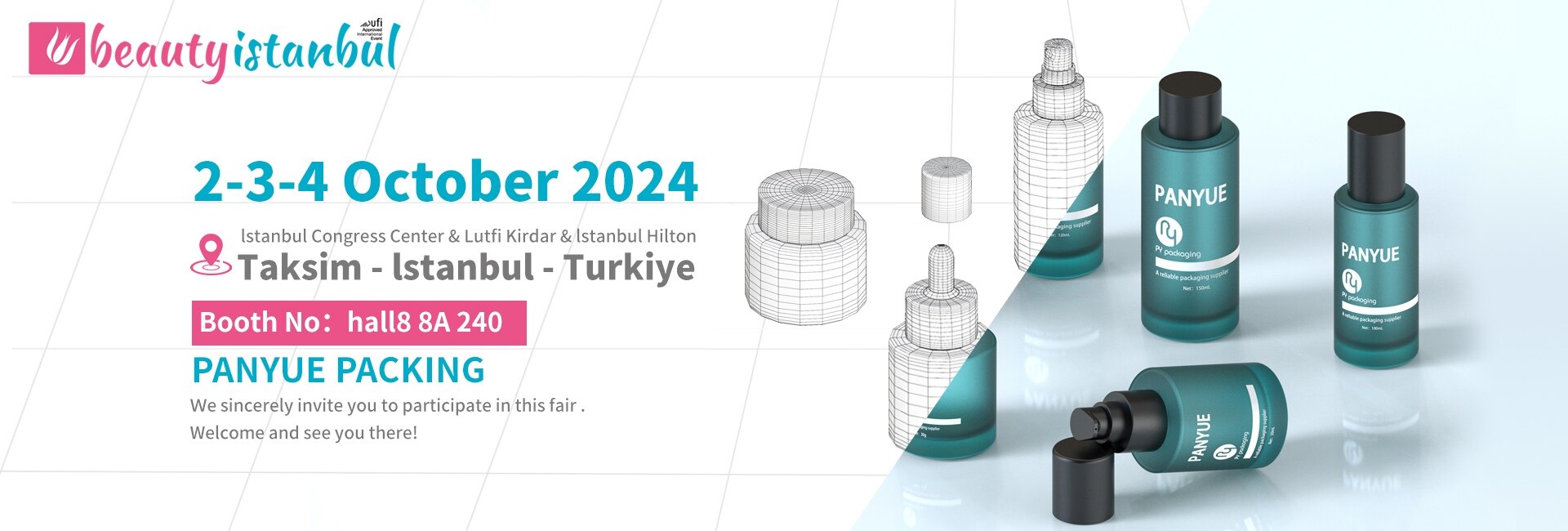 2024 Beauty Istanbul : Panyue Packaging présente ses dernières solutions d'emballage